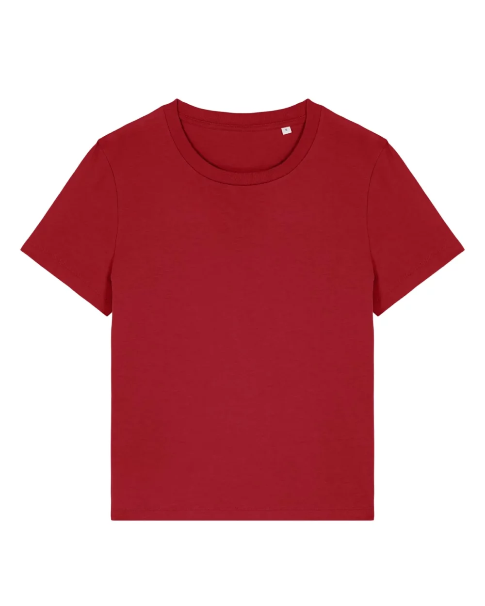 T-shirt bio femme Stella Muser coloris Passionate Red, à plat, vue de face