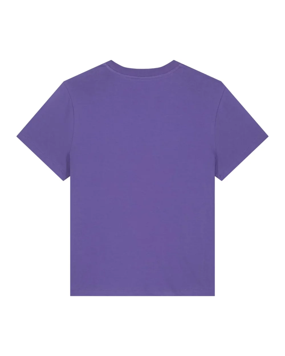 T-shirt bio femme Stella Muser coloris Purple Love, à plat, vue de dos