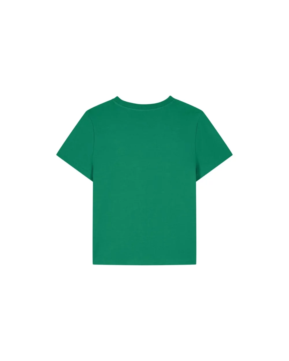 T-shirt bio femme Stella Muser coloris Verdant Green, à plat, vue de dos