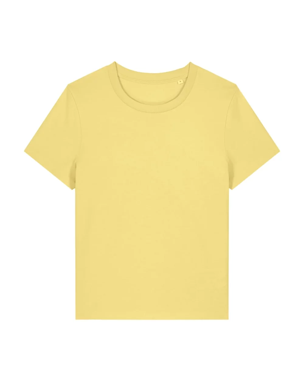 T-shirt bio femme Stella Muser coloris Viva Yellow, à plat, vue de face