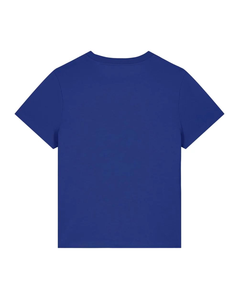 T-shirt bio femme Stella Muser coloris Worker Blue, à plat, vue de dos